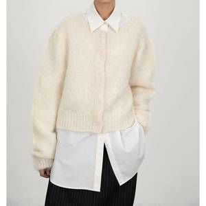 NEW SHOP AMOMENTO grandma cardigan in ivory